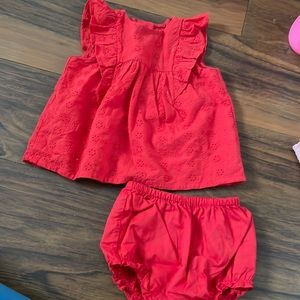Janie & Jack “shirt” red dress size 18-24 months